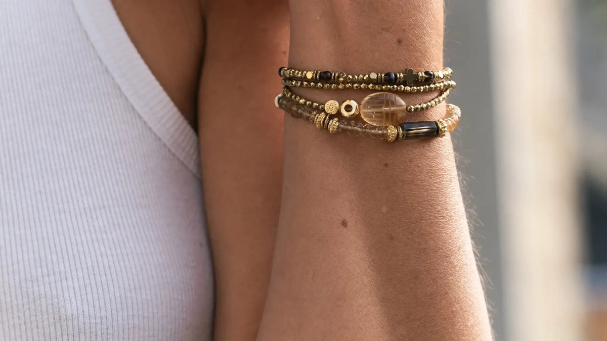 bracelet quartz fumé