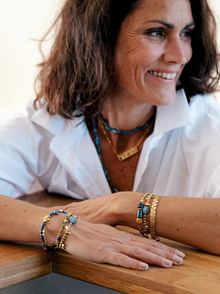 Bracelet en cyanite, vue 2 - Paulette Quincaillerie
