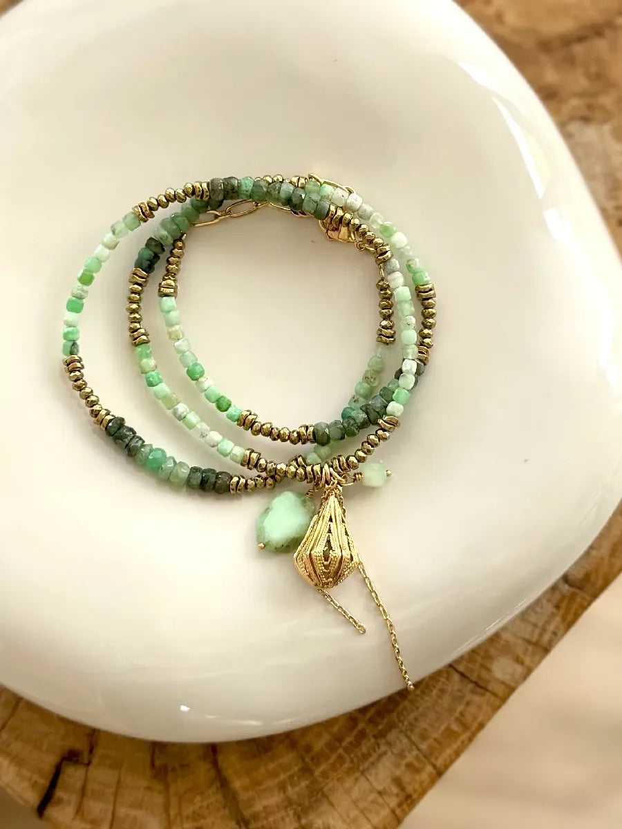 Bijoux chrysoprase