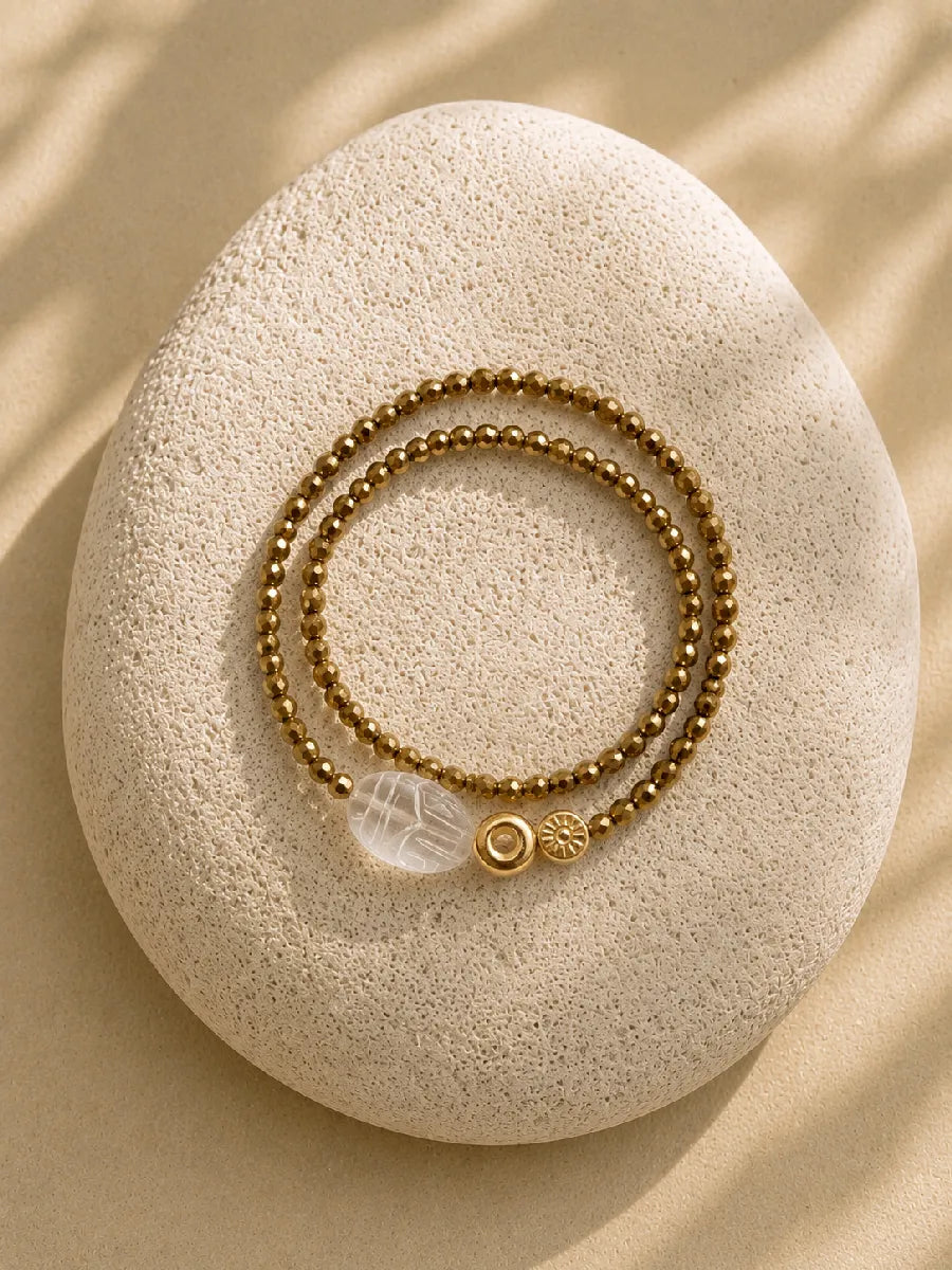 Bracelet en cristal de roche, vue 4 - Paulette Quincaillerie