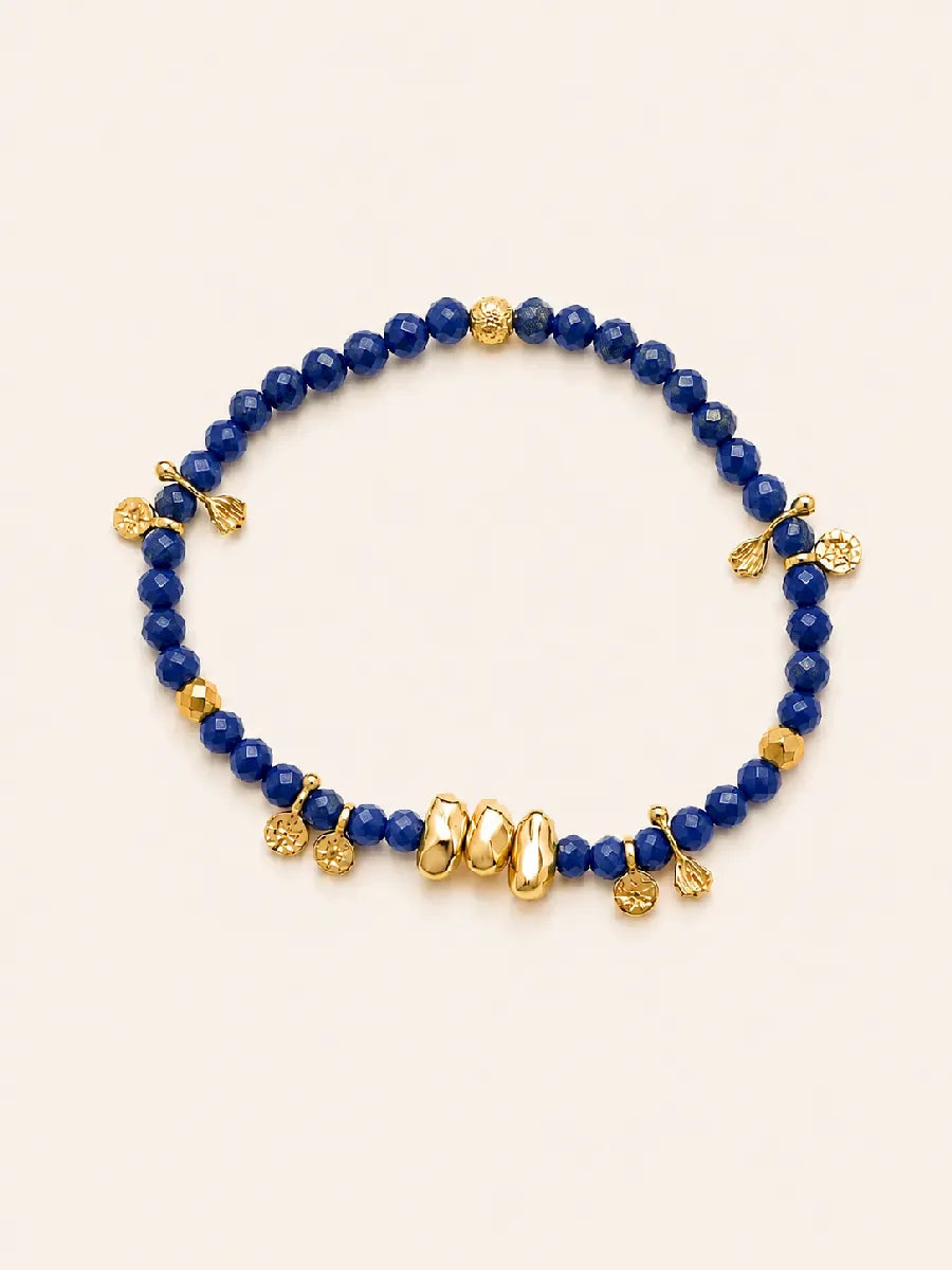 Bracelet en lapis-lazuli - Paulette Quincaillerie