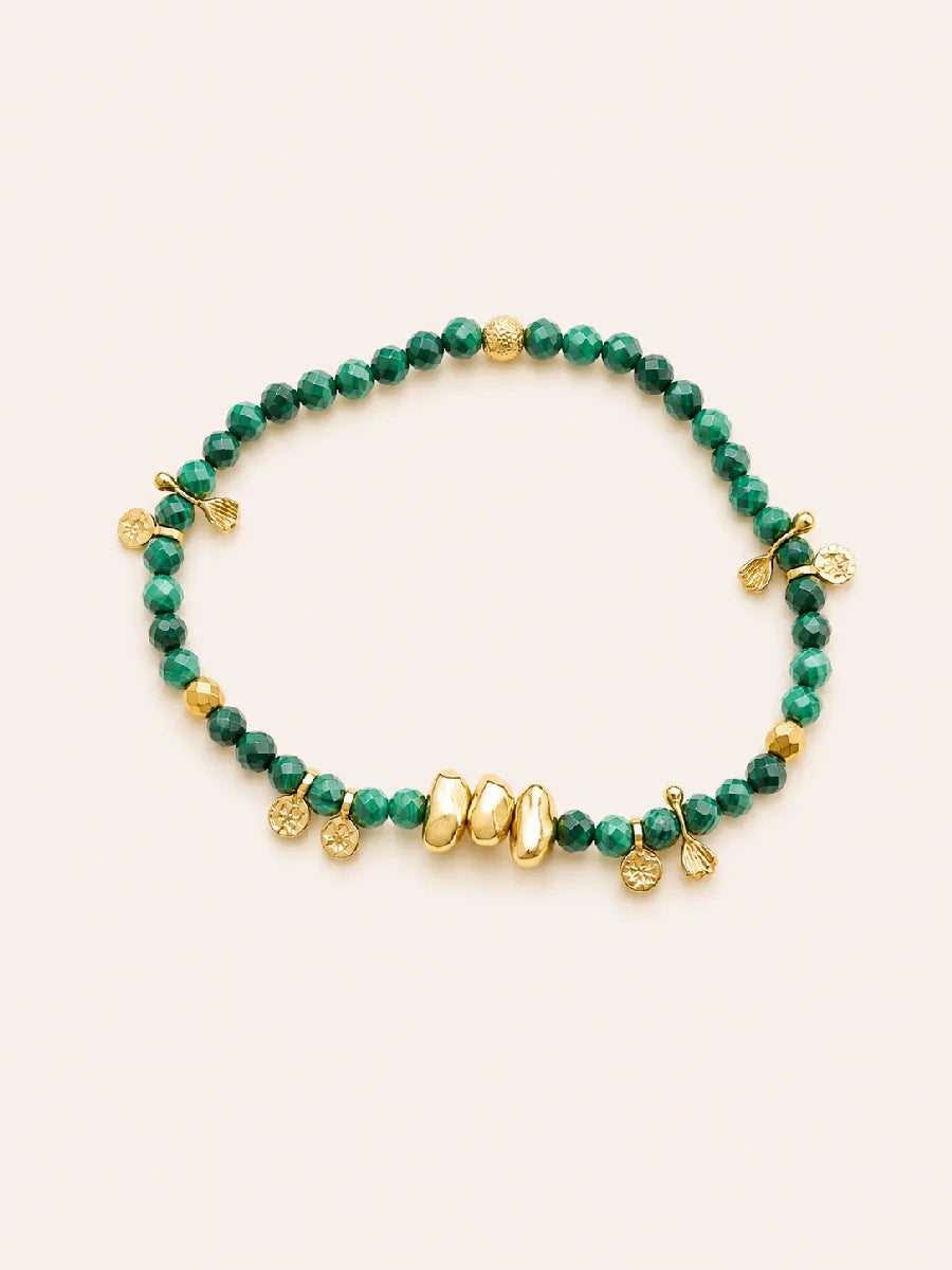 Bracelet en malachite - Paulette Quincaillerie