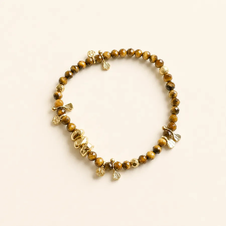 Bracelet en œil de tigre - Paulette Quincaillerie