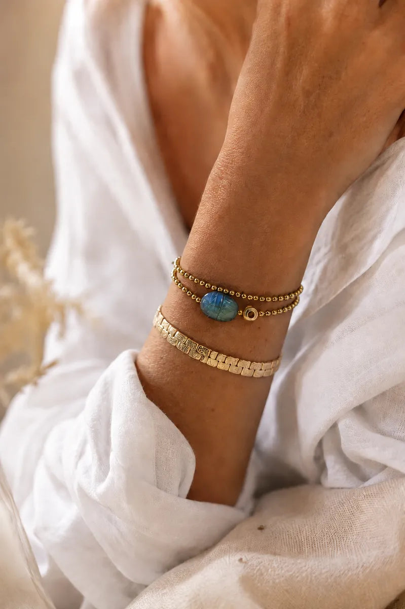 Bracelet en labradorite, vue 4 - Paulette Quincaillerie