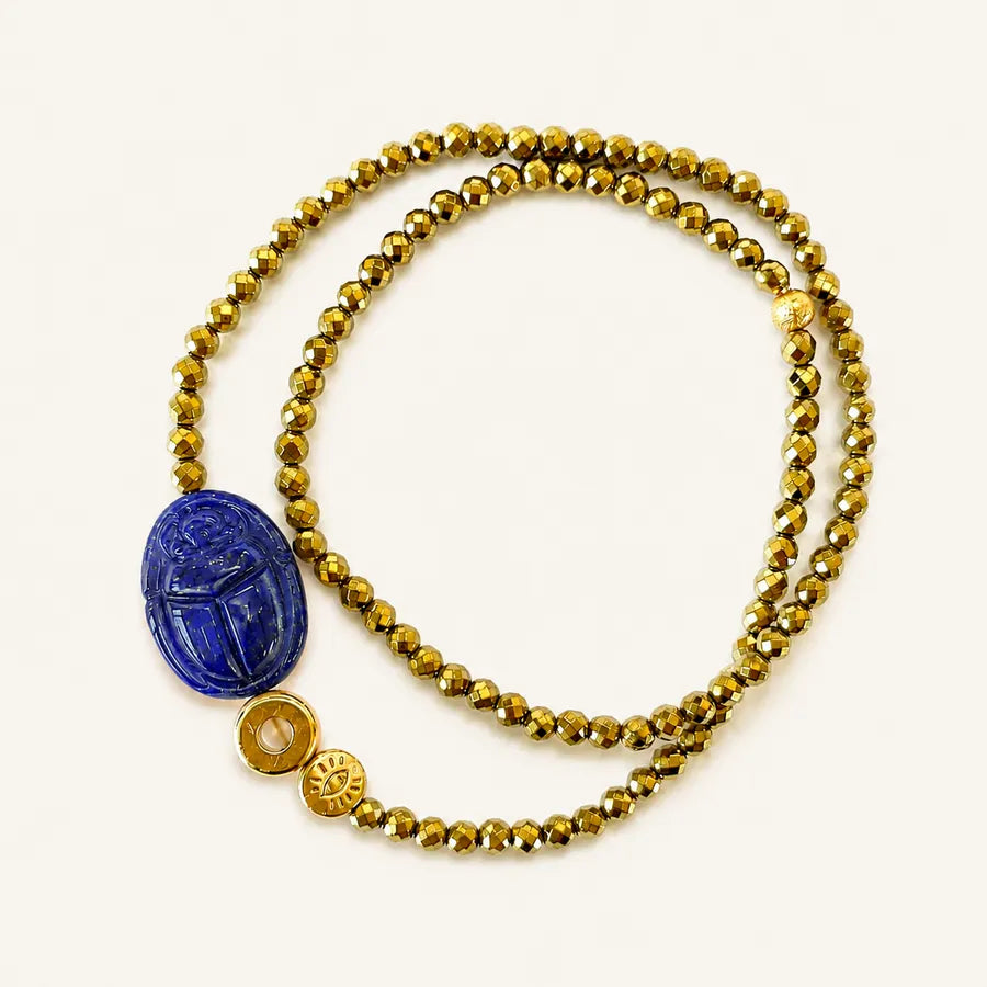 Bracelet en lapis-lazuli - Paulette Quincaillerie