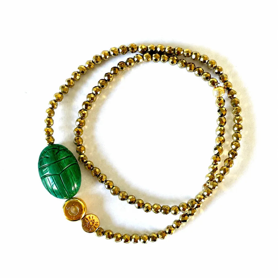 Bracelet en malachite, vue 5 - Paulette Quincaillerie