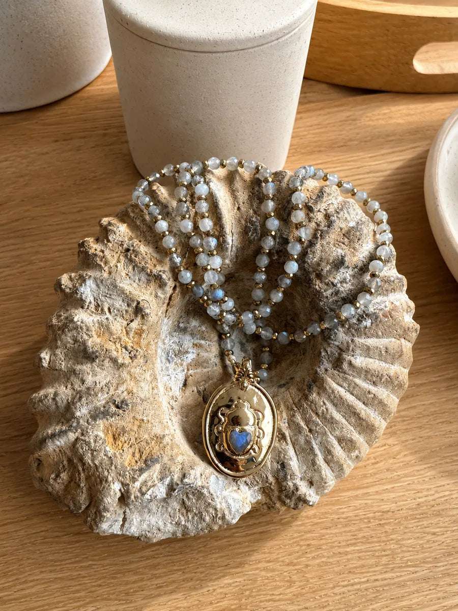 Sautoir en labradorite, vue 4 - Paulette Quincaillerie