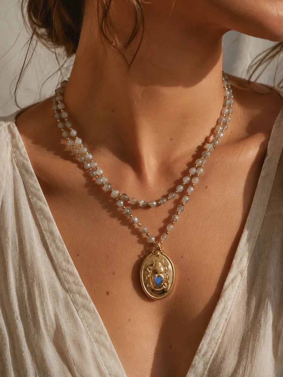Sautoir en labradorite, vue 5 - Paulette Quincaillerie