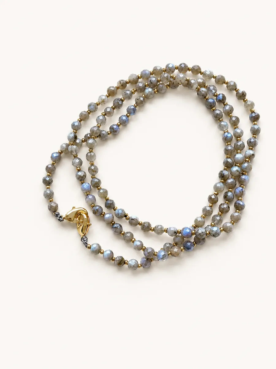 Sautoir en labradorite - Paulette Quincaillerie