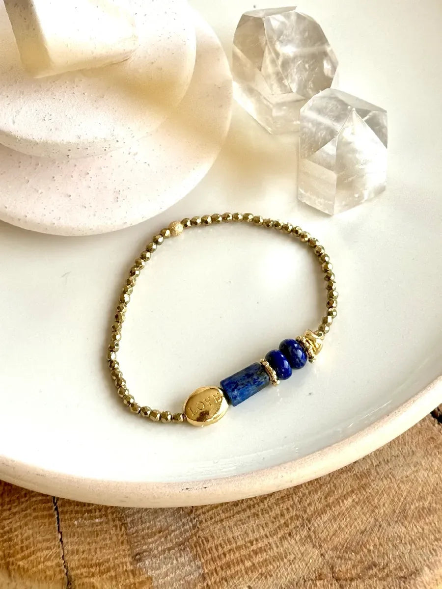 bracelet gaia lapis lazuli