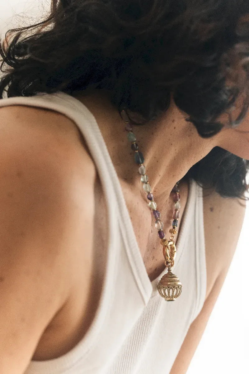 Pendentif en citrine, vue 5 - Paulette Quincaillerie