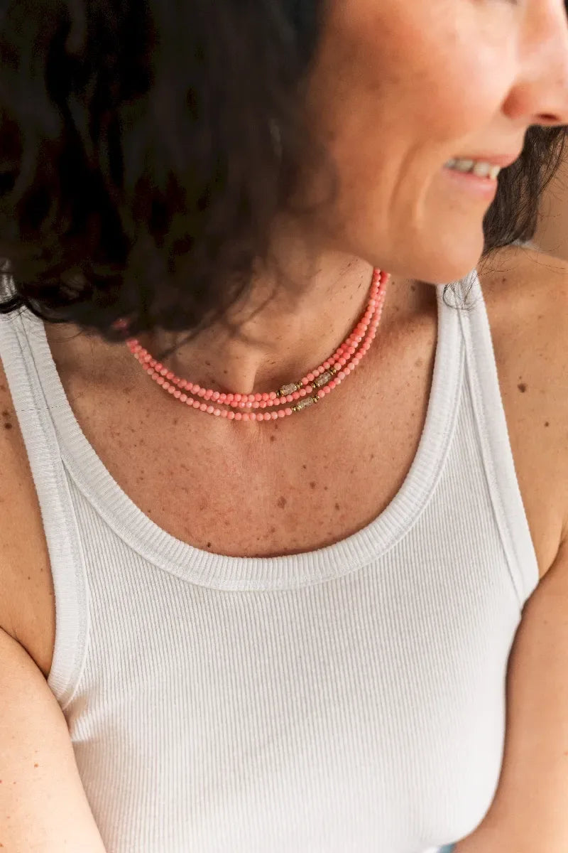 Collier en corail - Paulette Quincaillerie