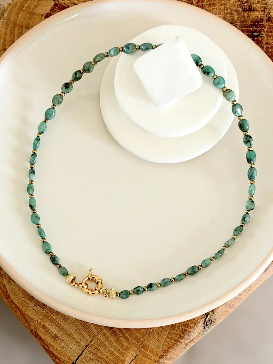COLLIER SABA EMERAUDE