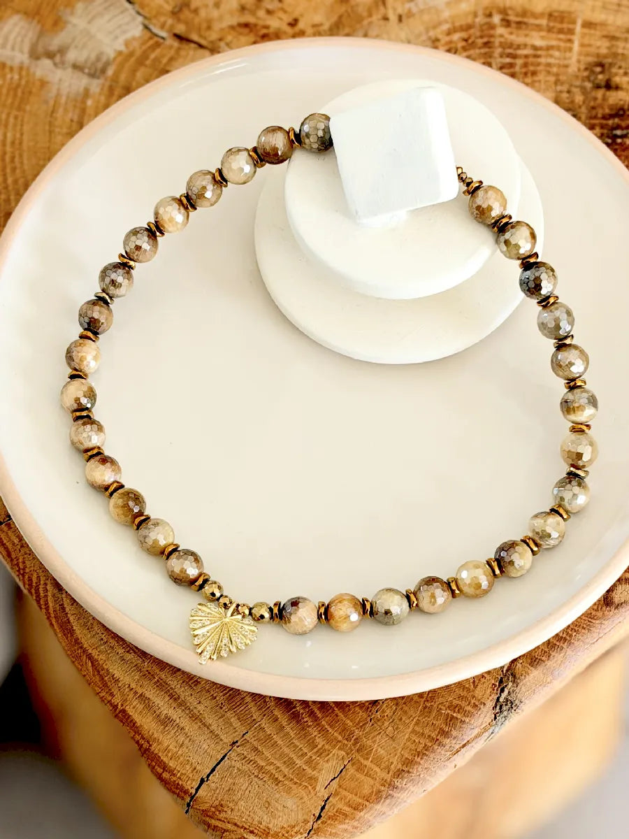COLLIER ELENA OEIL DE TIGRE