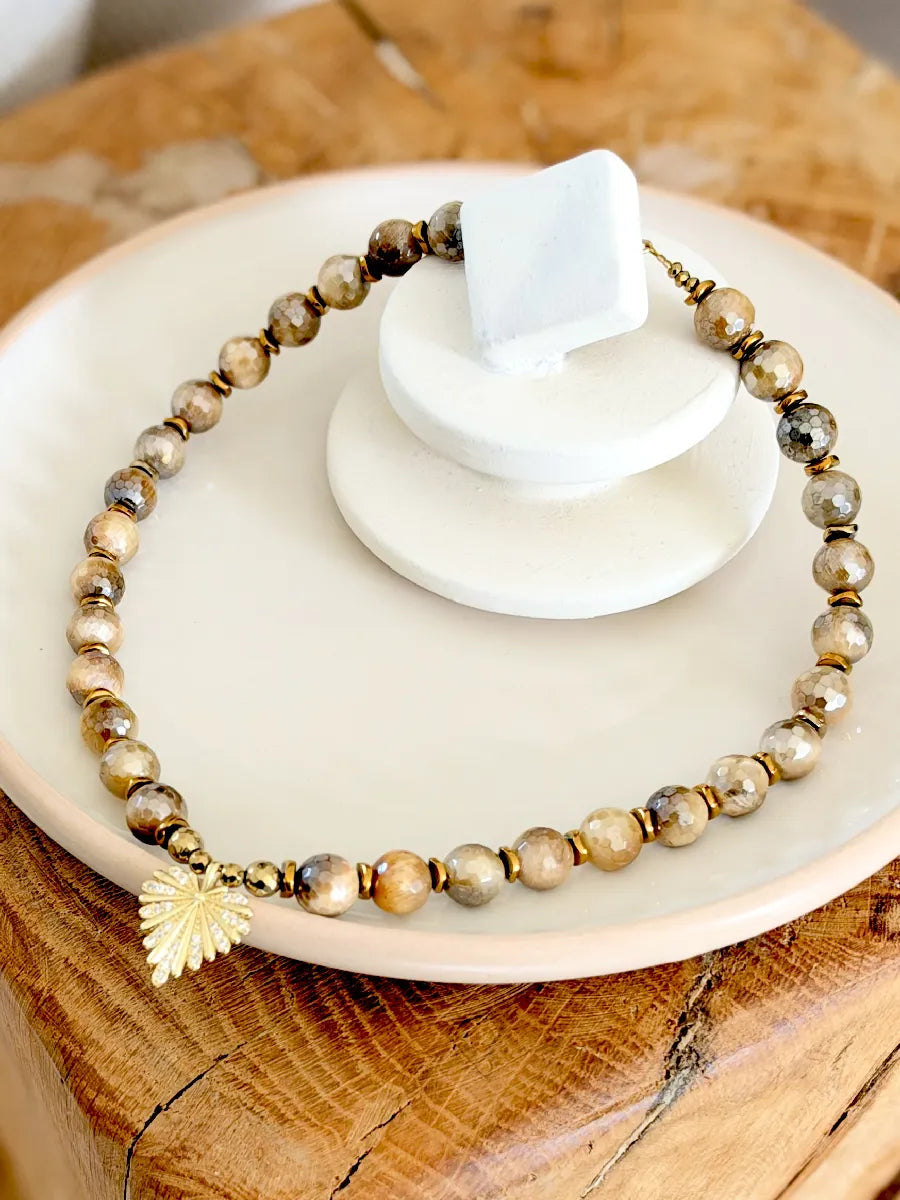 COLLIER ELENA OEIL DE TIGRE