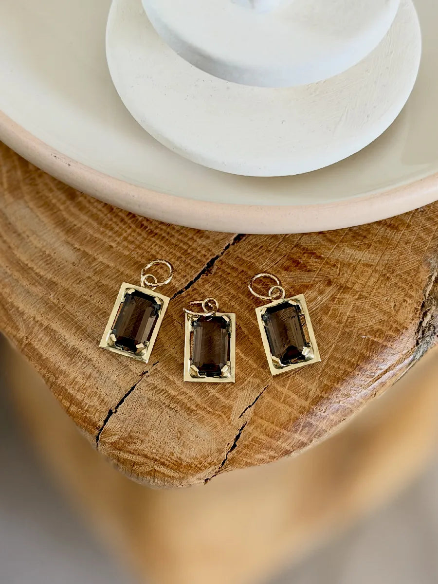 PENDENTIF HENRIETTE QUARTZ FUMÉ