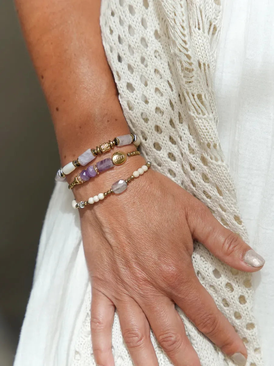 Bracelet en améthyste - Paulette Quincaillerie