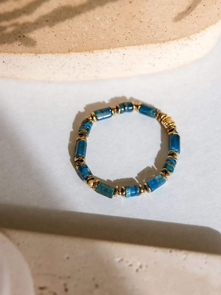 bracelet apatite en pierre fine