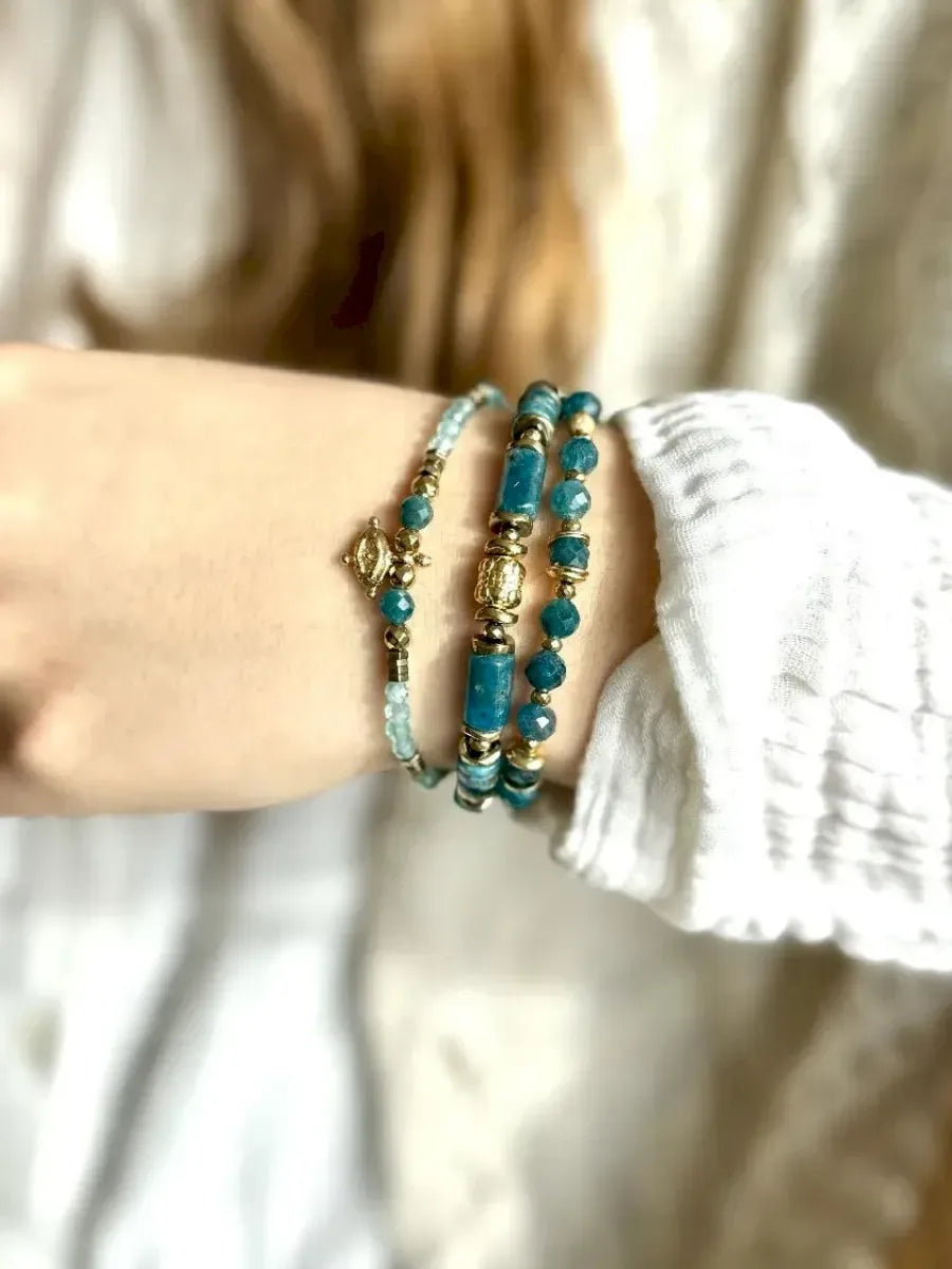 bracelet en pierres naturelles en apatite