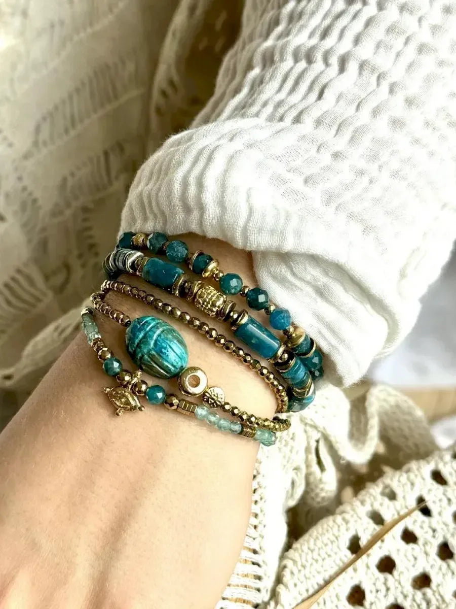 bracelet pierres en apatite