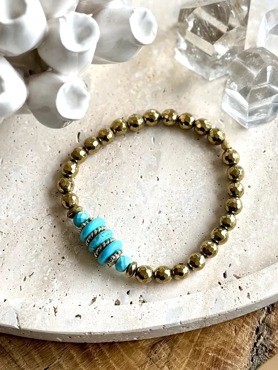 Bracelet en howlite, vue 4 - Paulette Quincaillerie