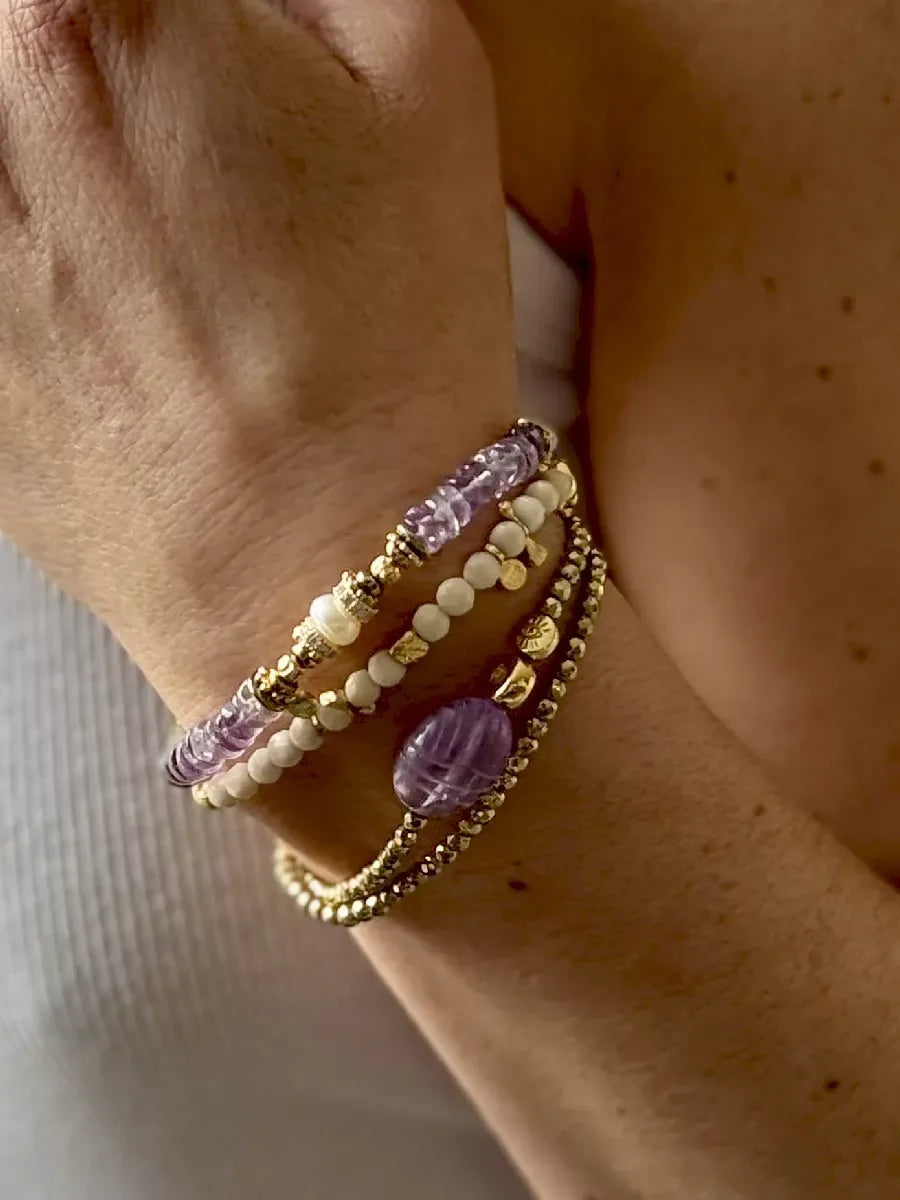 Bracelet en améthyste, vue 2 - Paulette Quincaillerie