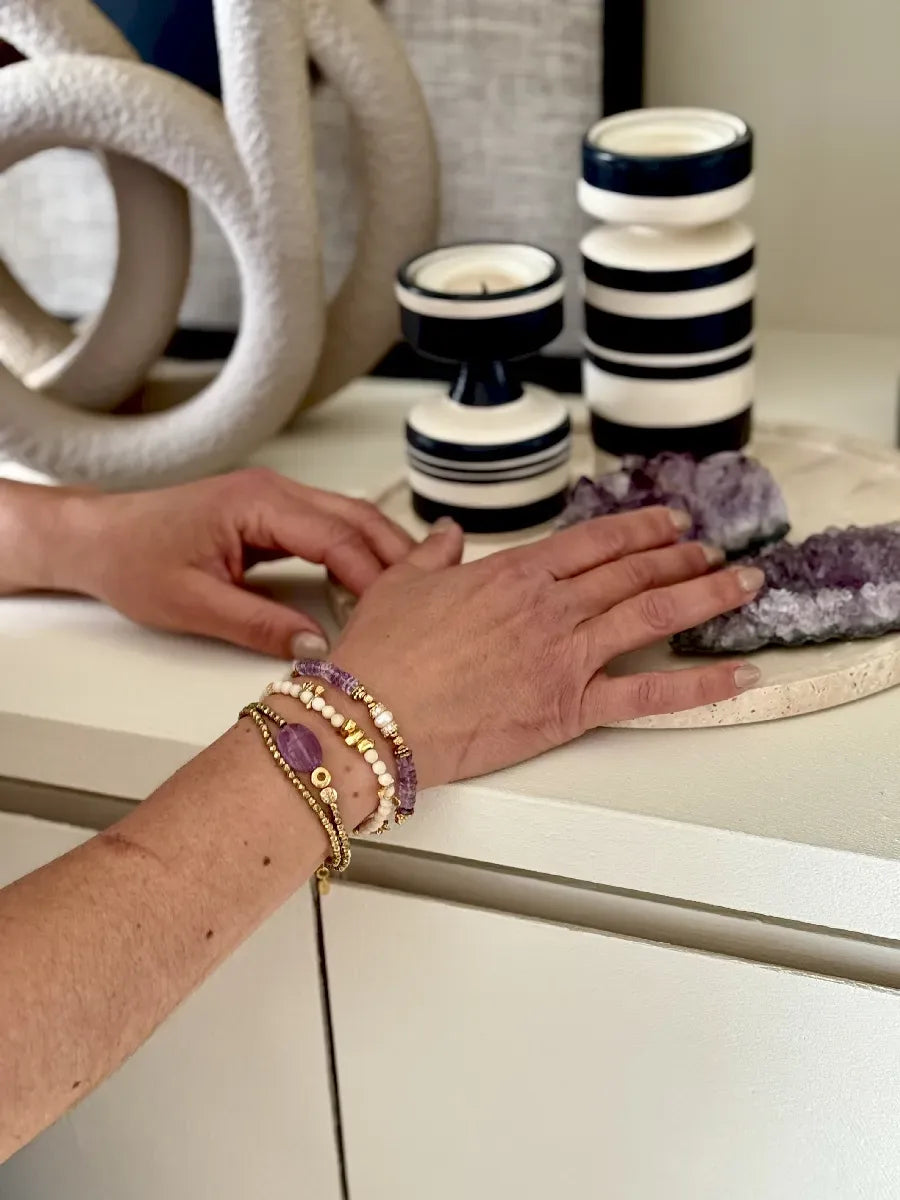 Bracelet en améthyste, vue 3 - Paulette Quincaillerie
