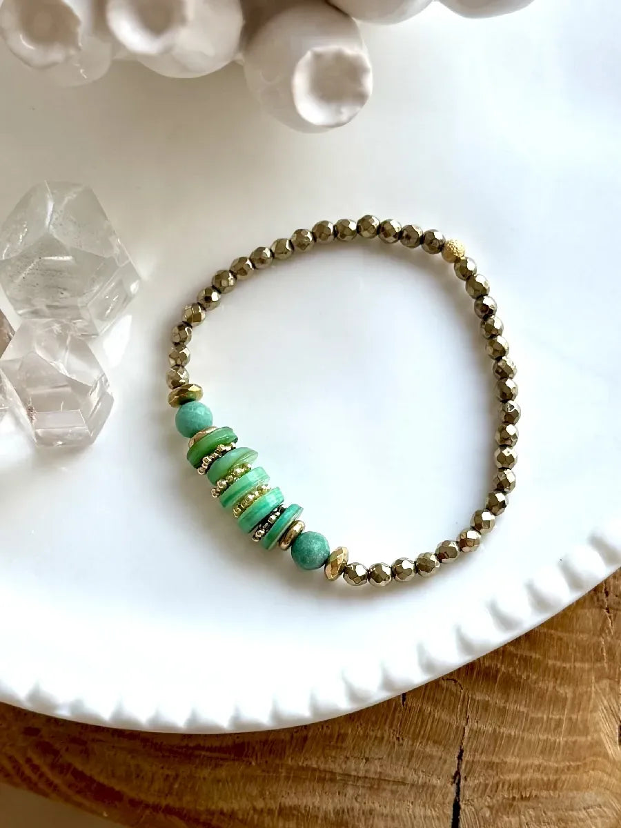 Bracelet en turquoise - Paulette Quincaillerie