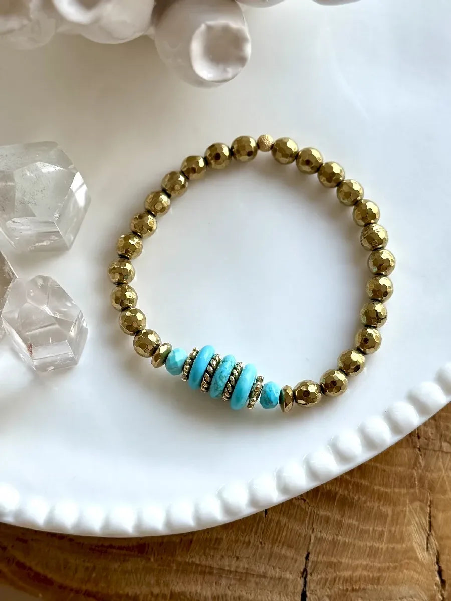 Bracelet en howlite - Paulette Quincaillerie
