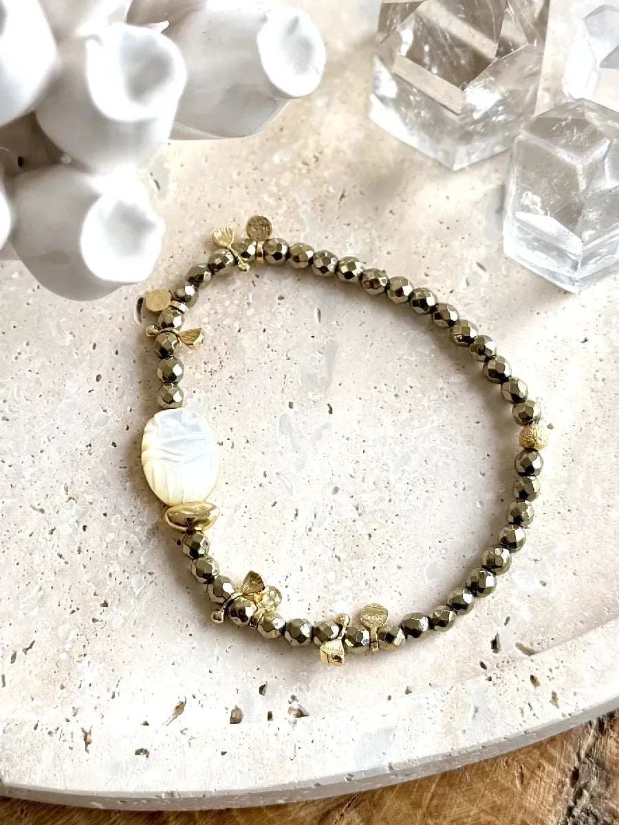 Bracelet en nacre, vue 4 - Paulette Quincaillerie