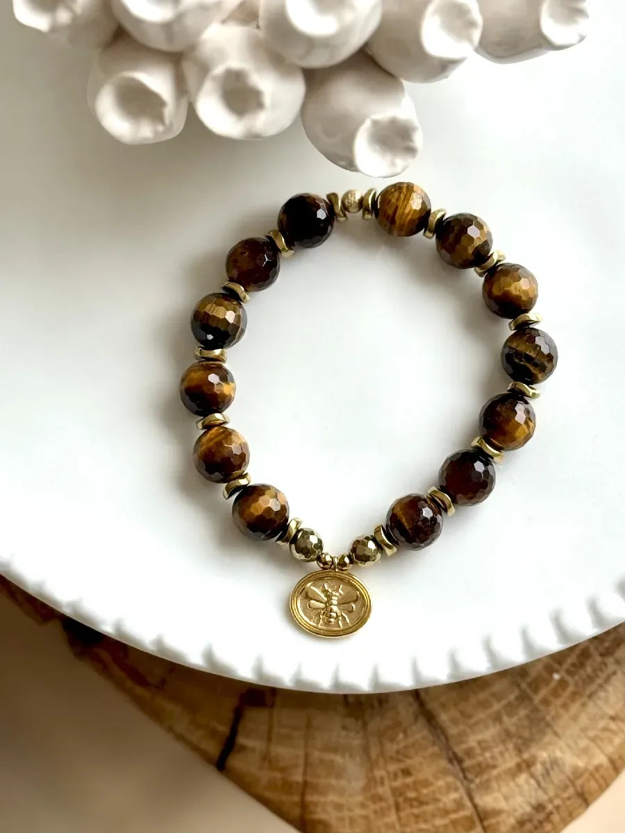 Bracelet en œil de tigre, vue 6 - Paulette Quincaillerie