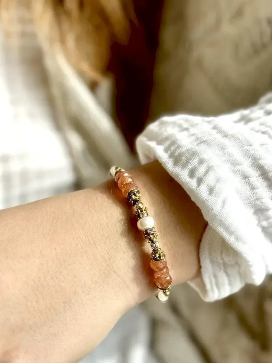 bracelet imani en pierre de soleil