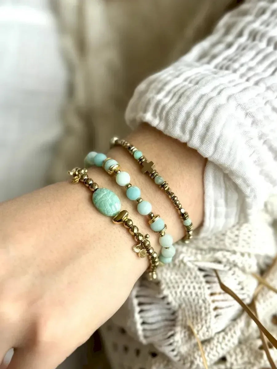 bracelets en amazonite
