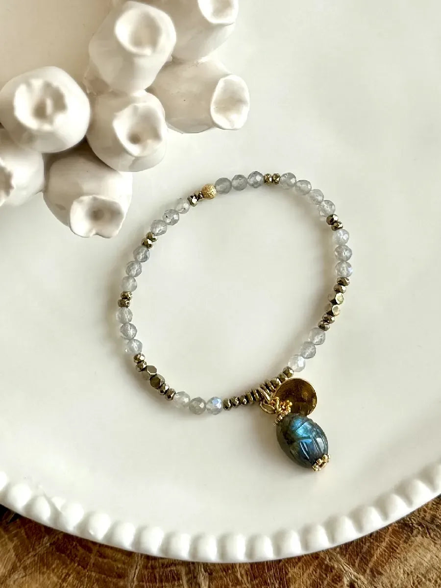 Bracelet en labradorite - Paulette Quincaillerie