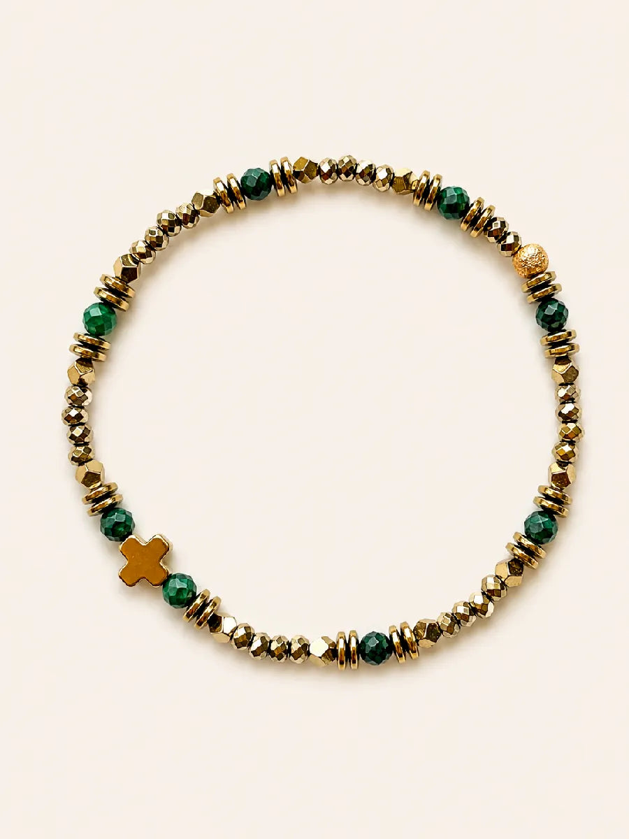 Bracelet en malachite - Paulette Quincaillerie
