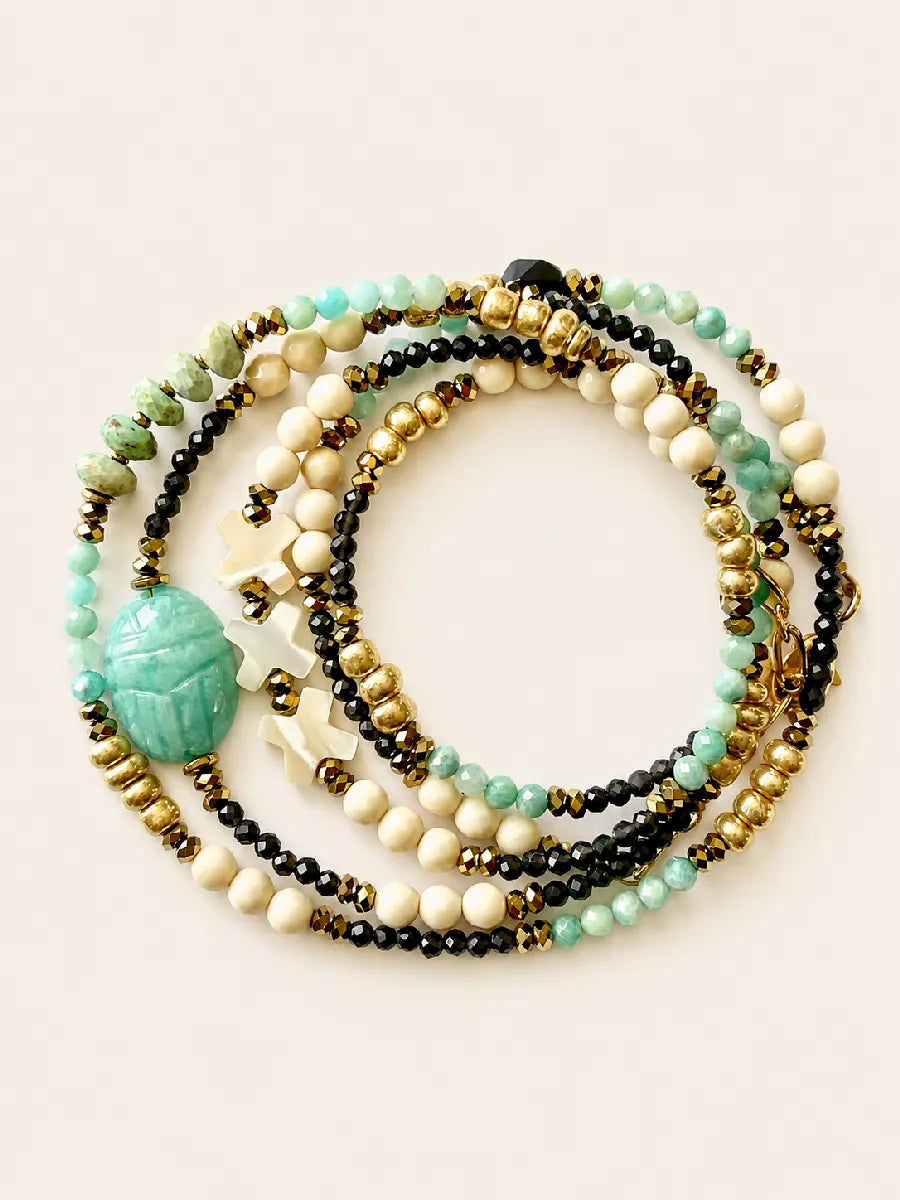 Bracelet en turquoise - Paulette Quincaillerie