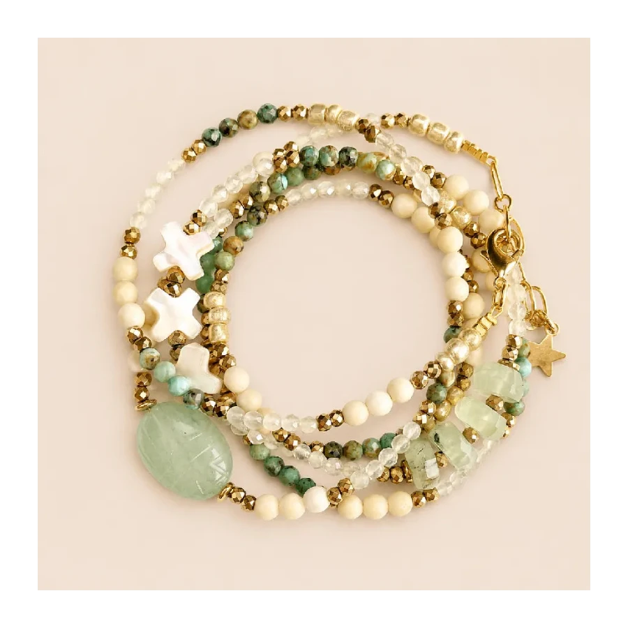 Bracelet en aventurine - Paulette Quincaillerie