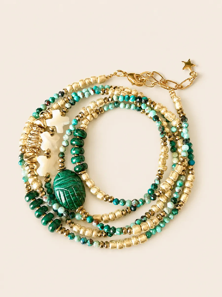 Bracelet en turquoise - Paulette Quincaillerie
