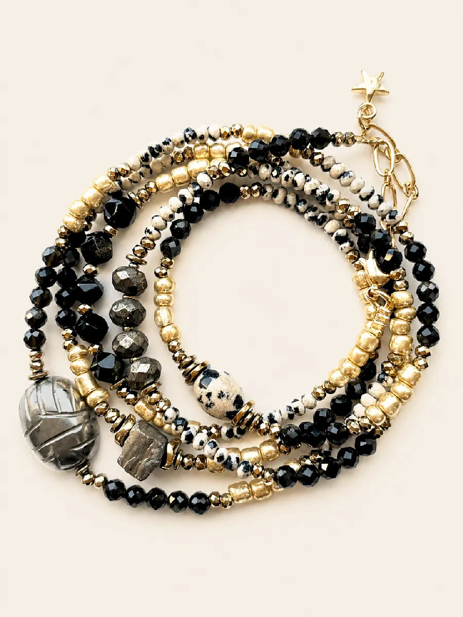 Bijou multitours en pyrite - Paulette Quincaillerie