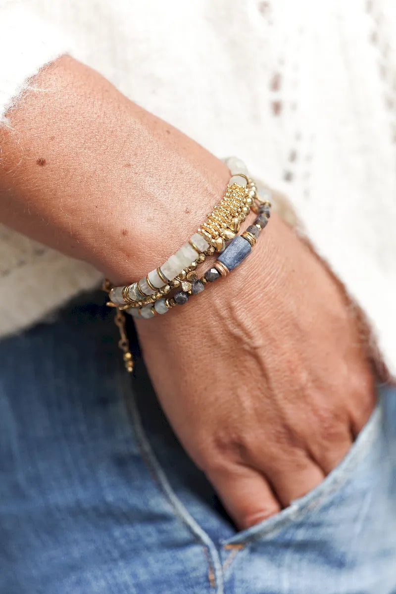 Bracelet en aigue-marine - Paulette Quincaillerie