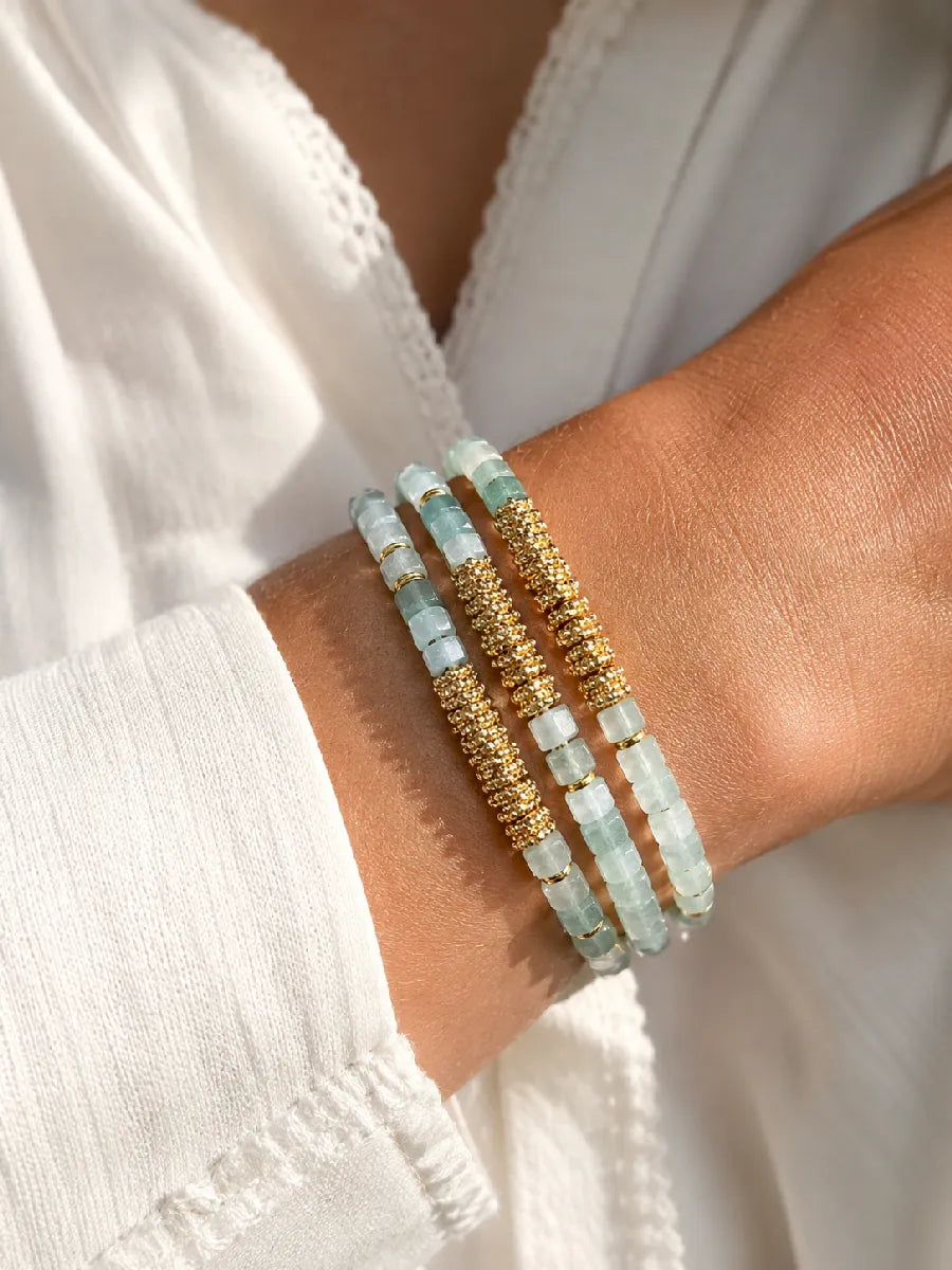 Bracelet en aigue-marine, vue 3 - Paulette Quincaillerie