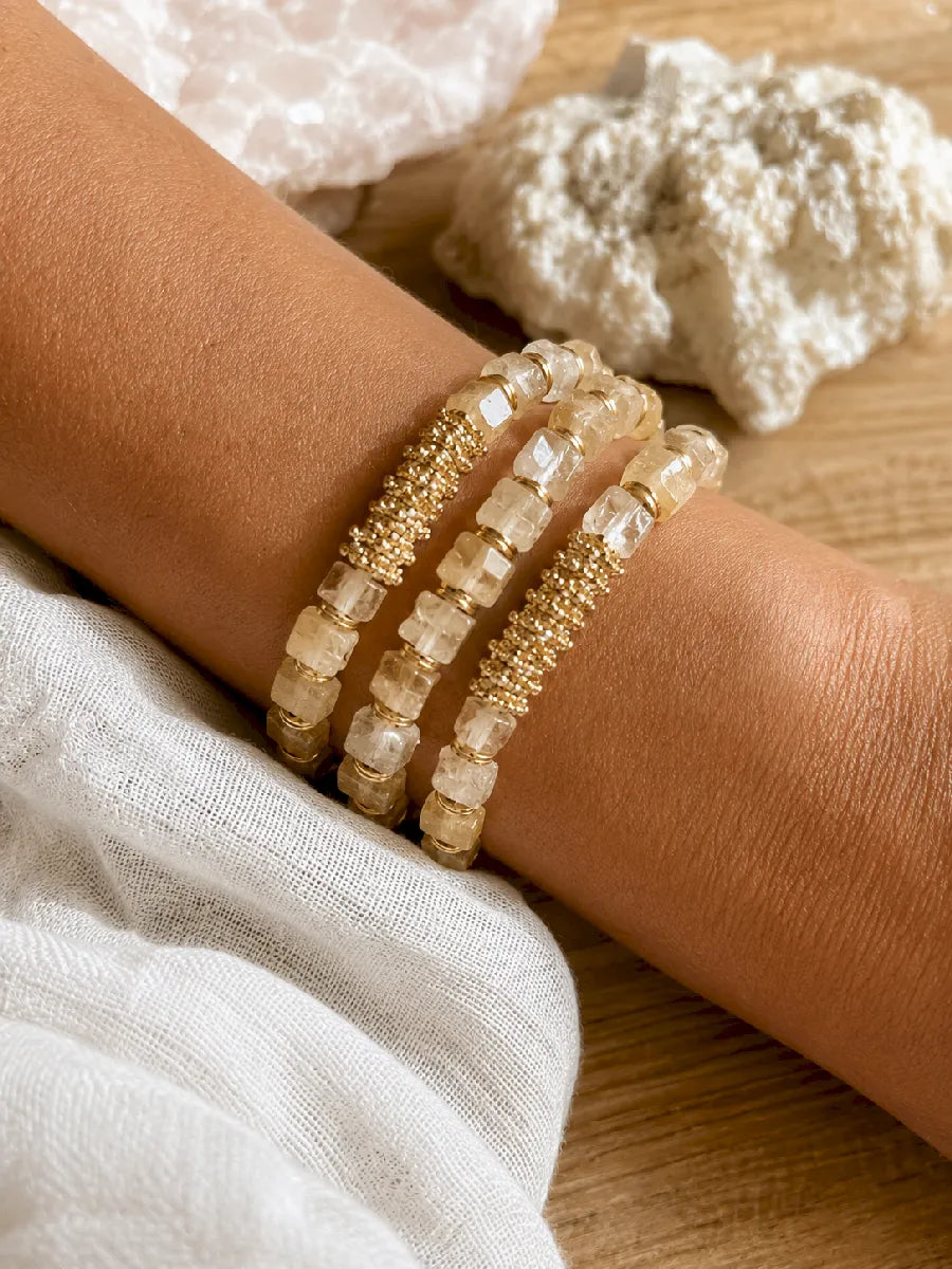Bracelet en citrine, vue 3 - Paulette Quincaillerie