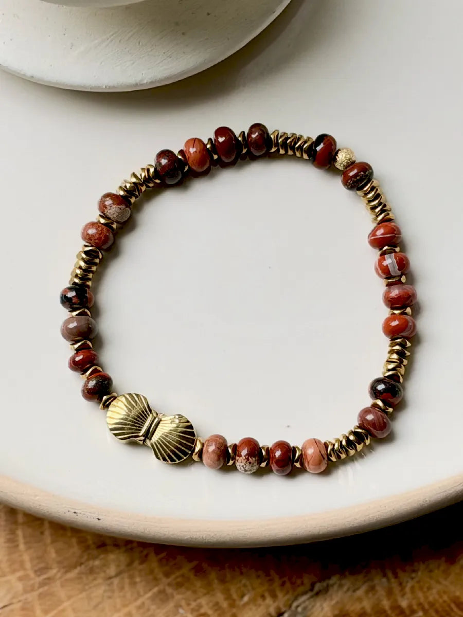 bracelet turane venus jaspe rouge
