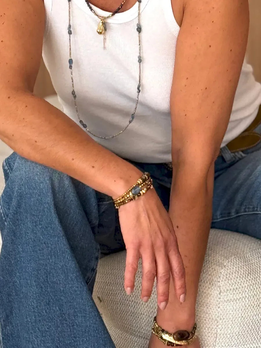 Bracelet en cyanite, vue 3 - Paulette Quincaillerie