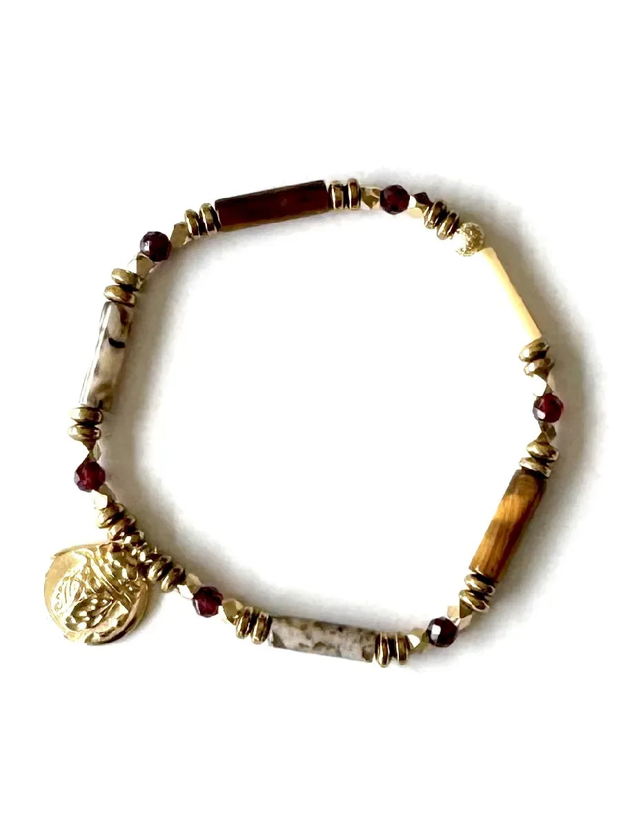 Bracelet en œil de tigre, vue 3 - Paulette Quincaillerie