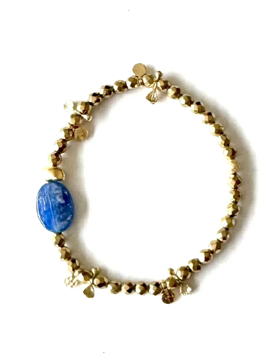 Bracelet en cyanite, vue 4 - Paulette Quincaillerie