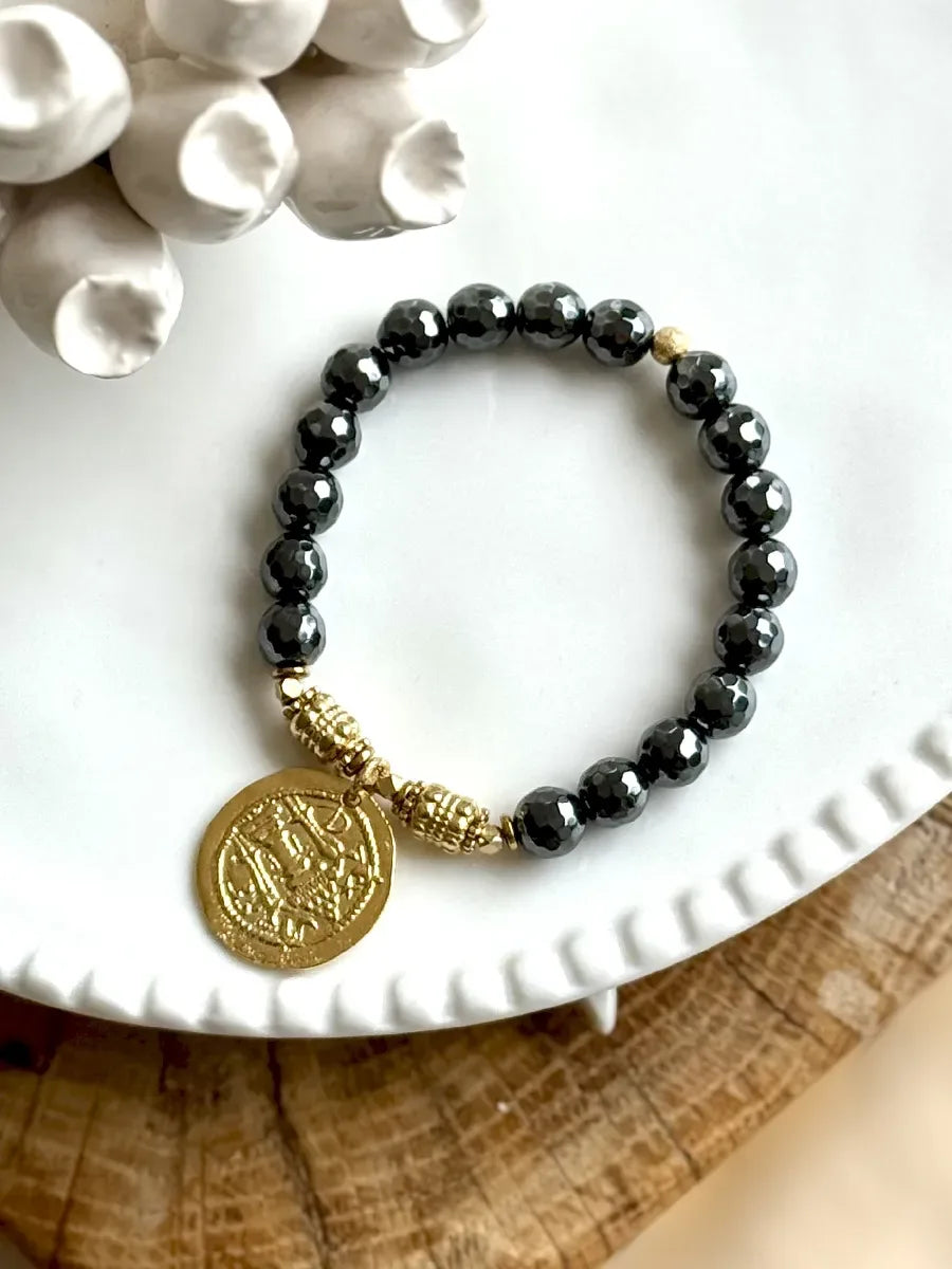 Bracelet en hématite - Paulette Quincaillerie