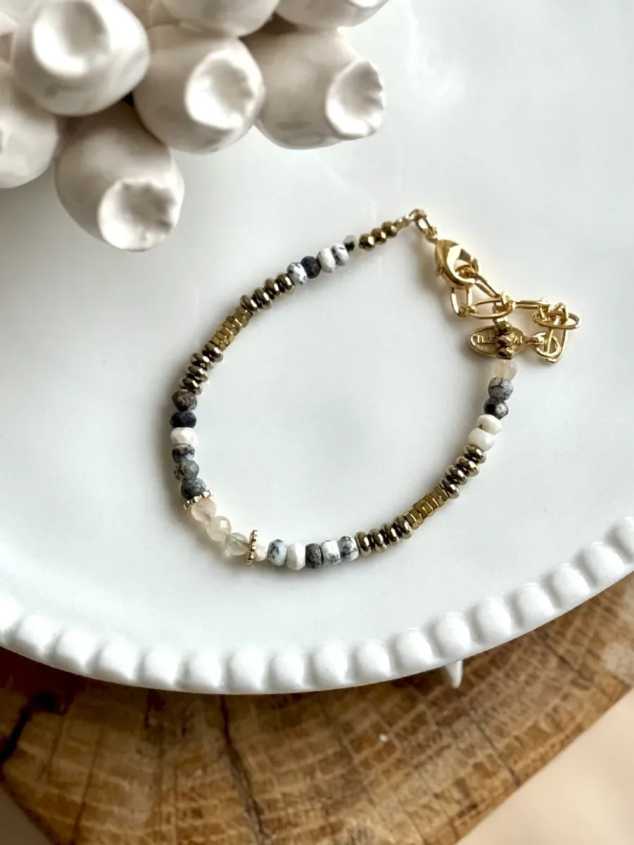 BRACELET OPALE DENDRITIQUE CELESTE