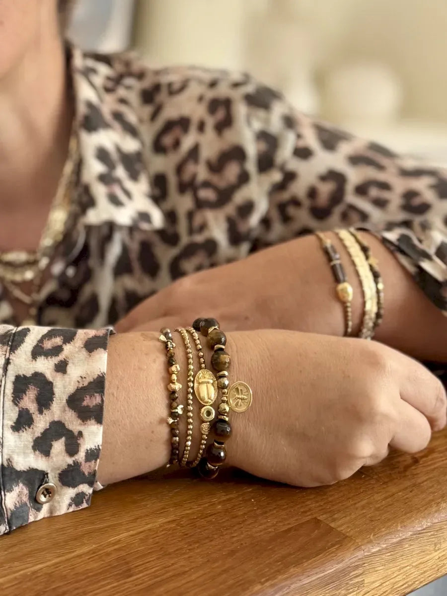 Bracelet en œil de tigre, vue 5 - Paulette Quincaillerie