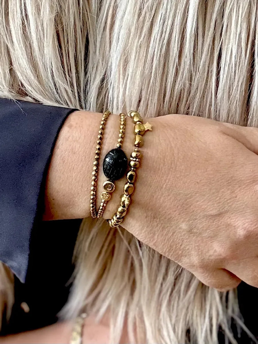 Bracelet en hématite, vue 2 - Paulette Quincaillerie